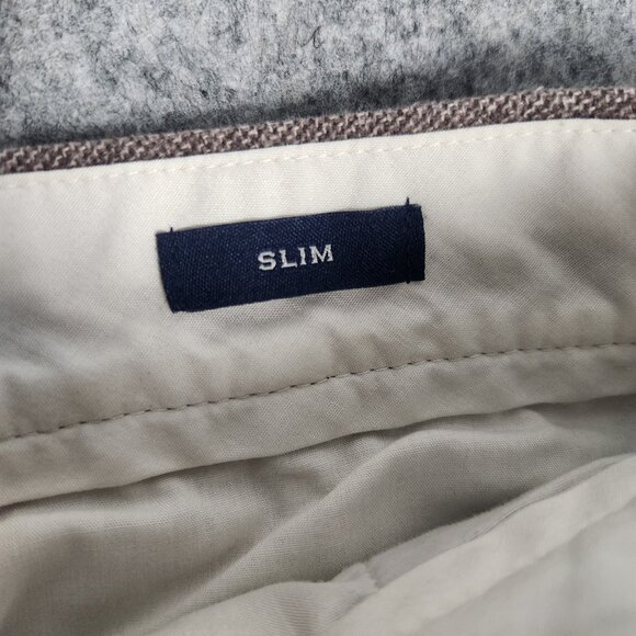 J Crew Pants Men 32x32 Brown Slim Fit Flex Brushed Twill Straight Leg Chino - Picture 4 of 7